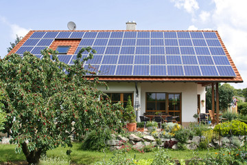 One family house with solar