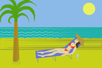 tropical sunny beach