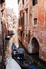 One of the many canals of Venice, Italy