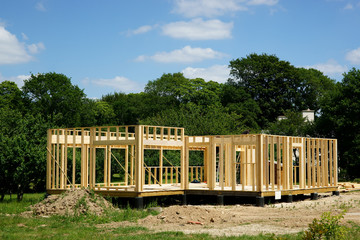 Obraz premium maison de bois