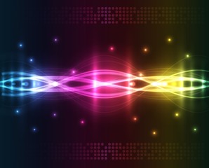 Fototapeta na wymiar Abstract lights - colored vector background