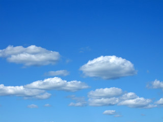 heaven, white clouds heap on blue sky, nature concept