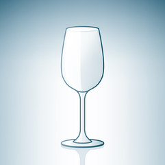 Empty  Wine Glass