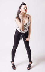 Naklejka premium rude young girl