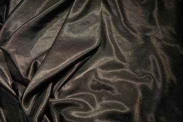 Elegant black satin