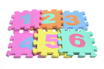 Number Puzzle Pieces