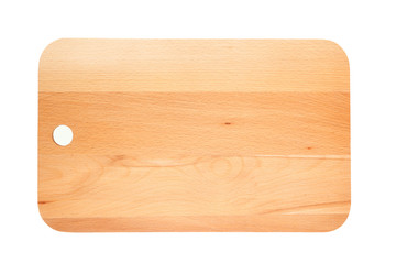 Cutting board isolated on a white background