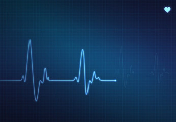Fototapeta na wymiar Heartbeat Monitor