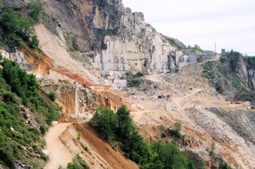 Carrara Marmor Steinbruch - Carrara  marble stone pit 12