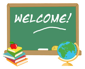 Elementary School Design With Text Welcome!