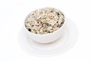 chicken salad with mushrooms