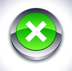 Obraz premium Abort 3d button.