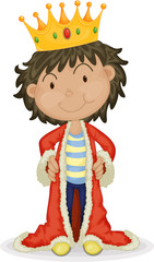 A Boy With Crown on Head