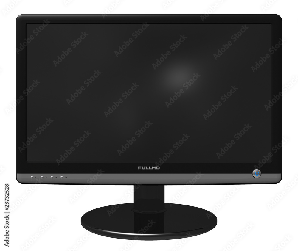 Poster black glossy tft display