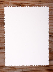 Fototapeta premium paper on old wood texture