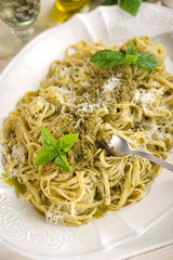 pesto linguine