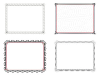 Four Certificate of Completion Templates