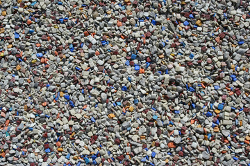 Abstract background of colored beach stones