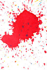 Ink splashes