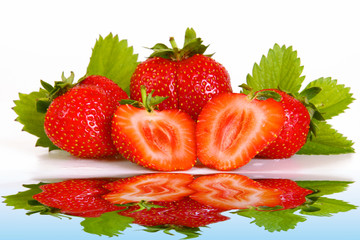 erdbeeren,wasser