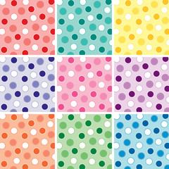 Nine Polka Dot Patterns - 23738311