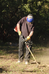 Obraz premium senior gardener