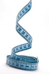 measuring tape over white