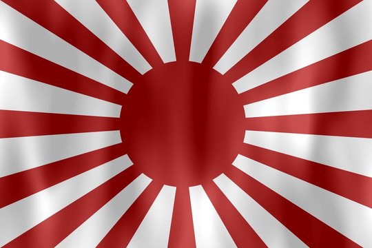 Drapeau Japon Japan Flag Soleil Levant