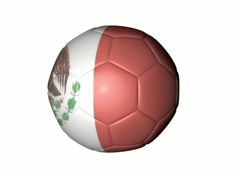 balón de Fútbol bandera Mexico