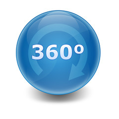 Esfera brillante con texto 360º