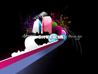 urban abstract vector illustration © chispas