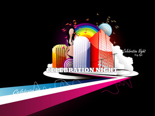 city abstract vector illustration © chispas