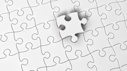 Fototapeta premium jigsaw 01 white