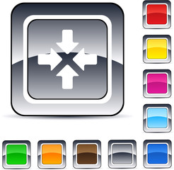 Obraz premium Click here square button.