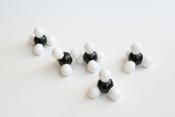 Methane Space-filling Molecules
