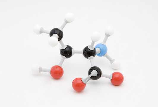 Threonine Amino Acid Molecule