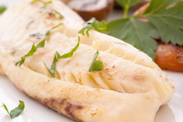 Tilapiini Filet mit Champignon