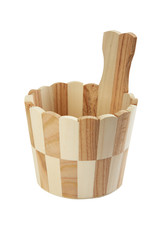 Wooden bucket for a bath