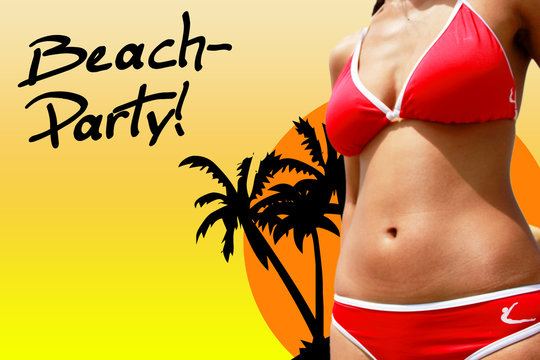 Plakat Strandparty