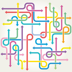 arrows background vector abstract