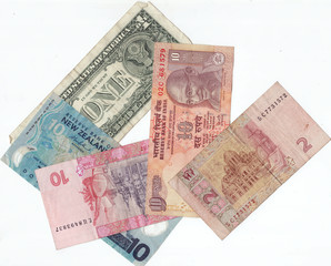 Money isolated on white background