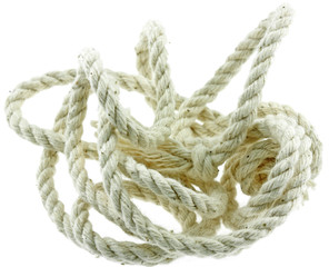 ficelle de coton, fond blanc