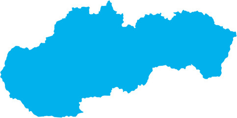 There is a map of Slovakia country