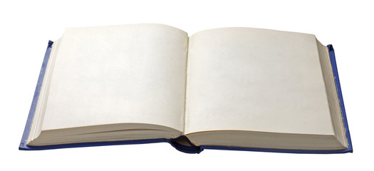 blank open book