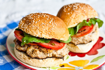 Pork Burgers