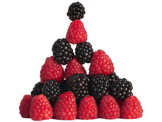 Blackberry and Raspberry Pyramid Stack