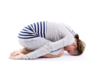 Pregnant woman exercisig series