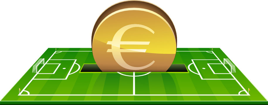 Investir Des Euros Dans Un Terrain De Football (détouré)