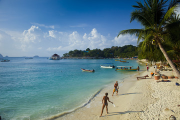 strandszene, perhentians, malaysia