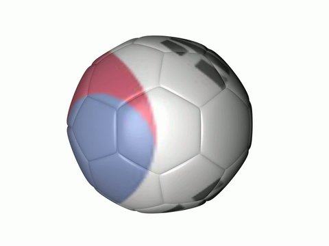 Balón de Fútbol bandera de República de Corea